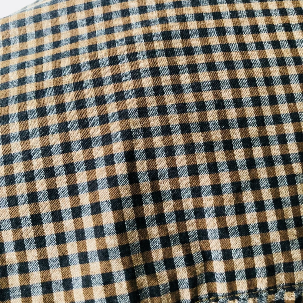 James Tattersall Brown Gingham Shirt 14.5-15 S - Picture 5 of 7